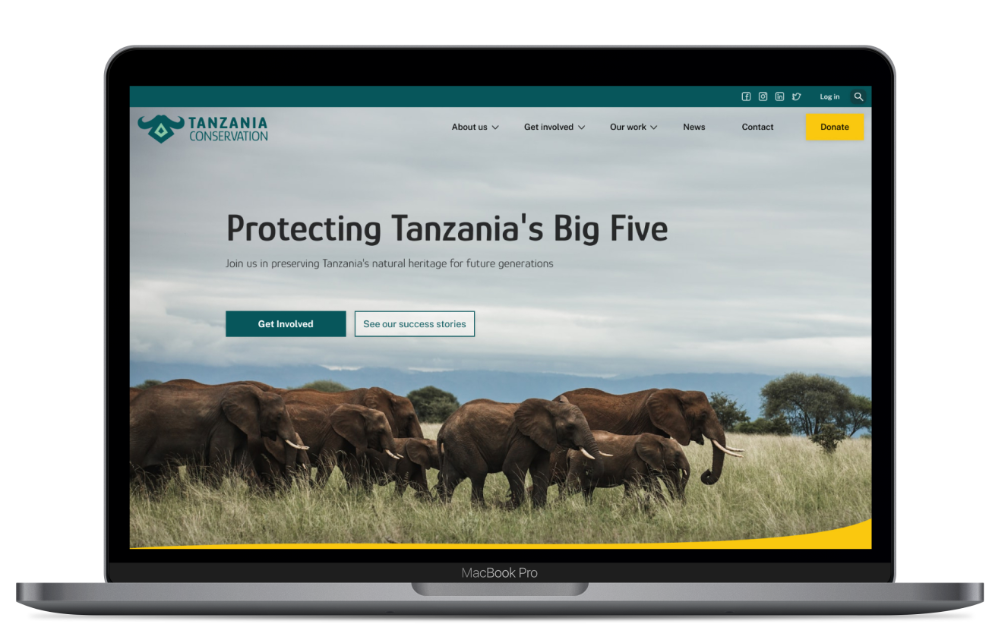 Tanzania Conservation mockup